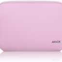 ARVOK 15 15.6 16 inch Laptop Sleeve Ultra-Thin Case MacBook pro 16 inch Sleeve Water-Resistant Notebook Computer Pocket Tablet Briefcase Carrying Bag/Pouch Skin Cover for HP/Dell/Lenovo/Asus/Acer Pink