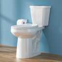 HOMLYLINK 22 Inch Elongated Tall Toilet for Seniors, 1.1/1.6 GPF Dual Flush, Extra High Two-Piece Toilet for Bathroom, Comfort Bowl Height 21 Inch, Seat Height 22", 12 Inch Rough-in, White