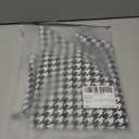 WDIRARA Women's Houndstooth Wrap V Neck Ruffle Trim Cap Sleeve Bodycon Dress Size S