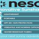 Neso Portable Beach Tent Sun Shelter - Lightweight Beach Shade Canopy - Easy Setup for Family Outings - Patented Reinforced Corners - UPF 50+ Sun Protection, 108 inches x 108 inches x 82 inches