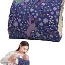 Baby Feeding Arm Pillow,Soft Cotton Cradle ArmPillow for Newborn, Baby Nursing Pillow Head Support Pillow for BreastfeedingBlue