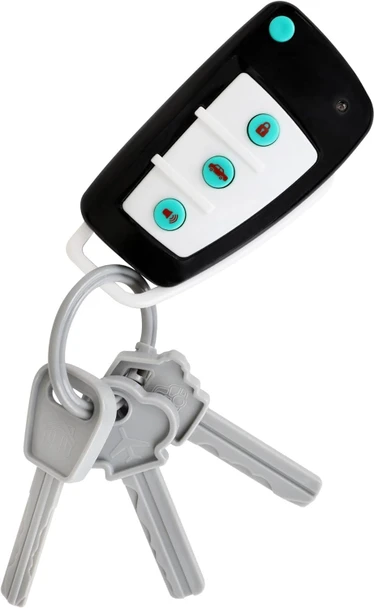 12 Pack Playkidiz Toy Car Keys - Real Looking Play Toddler Remote Car Key - Interactive Kids Baby Keys with Lights and Sound Effetcs - Pretend Toy Keys for Boys Girls Age 3+