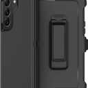 for Samsung Galaxy S22 Plus Case with Belt Clip Holster, 2X Screen Protector, [Military Grade Protection] Heavy Duty Full Body Shockproof Rugged Protective Cover for Samsung S22 Plus 5G Black