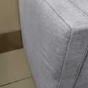 Signature Design by Ashley Rawcliffe Contemporary Square Oversized Accent Ottoman with Foam Cushion and Chenille Microfiber Fabric, 55" by 55", Beige