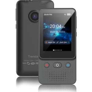 LICAEVEY AI Language Translator Device, 8GB Voice Instant Two Way 138 Language Translator, 2.8 Inch Touchscreen, Offline/Recording/Photo Translation for Business Travel