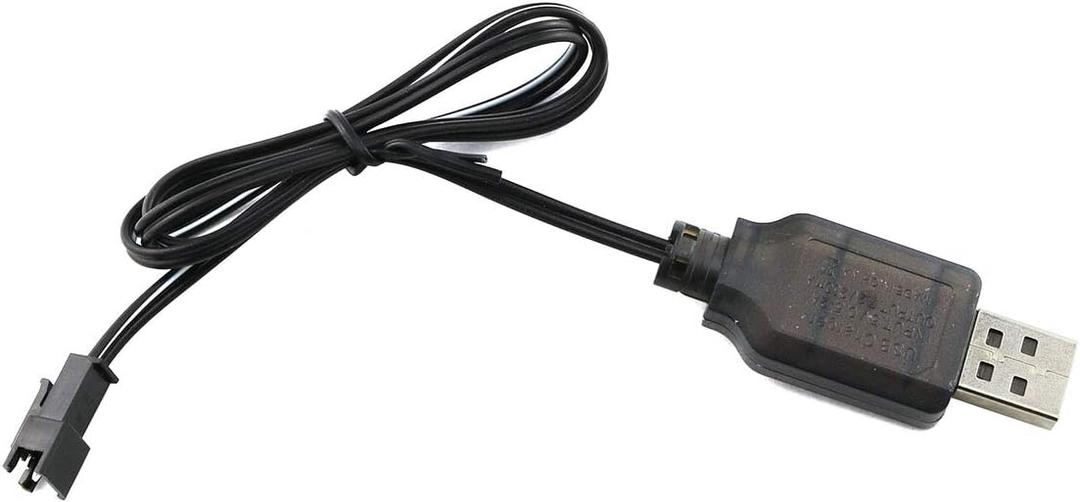 E-outstanding USB Power Charger Cable 7.2V 250mA Output USB Charging Charger Cable with SM 2P Plug for Ni-Cd Ni-MH Battery