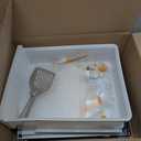 Cat Cage Cat Enclosure with Litter Box, Cat Playpen Detachable Metal, Cat Cage Indoor and Outdoor, Ferret Cage, Rabbit Cage (White)