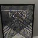 Americanflat 18x24 Poster Frame with Polished Plexiglass - Streamline Collection - Thin Border Picture Frame for Wall Display - Hanging Hardware Included - Black