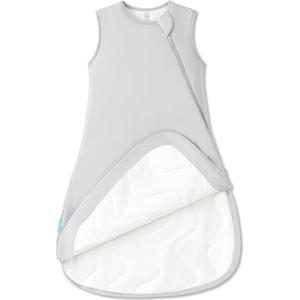 PurComfy Supersoft Sleep Sack 1.0 TOG, Premium Bamboo Viscose Baby Sleeping Bag 2-Way Zipper Sleep Sack Baby Wearable Blanket (0-3 Months, Dolphin)