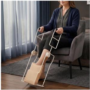 Wide Compression Sock Aid for Swollen Legs, Bariatric Stocking Donner Device for 15"-18" Calf - No Bend Sock Helper Tool for Seniors & Limited Mobility Putting on Compression Socks