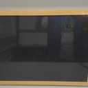 4 THOUGHT 24" x 18" Magnetic Chalkboard for Wall, Natural Wood Grain Frame | Blackboard Sign Board, Menu Board for Kitchen Home Office School, Includes 4 Markers & 8 Magnets
