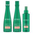 Nexxus Unbreakable Care Shampoo, Conditioner, and Leave-In Spray 3 Pack For Fine and Thin Hair with Keratin, Collagen, Biotin
