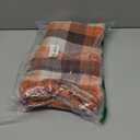 Romanstile Fall Checkered Tablecloth Rectangle - 54 x 96 Inch - Thanksgiving Brown Buffalo Plaid Cotton Flannel Table Cloths, Halloween Stain Resistant Washable Table Cover for Holiday/Party/Dining