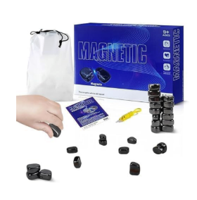 Magnetic Chess Game, Multiplayer Battle Magnet Board Games, 2025 Family Games for Adults, Valentines Day Gifts, Tabletop Magnetic Strategy Game, Portable Magnetic Chess Set with Storage Bag (2 Pack)