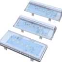 2 Pcs W10515057 & 1 Pc W10515058 Refrigerator LED Light Set with Tapered Lens, Compatible with Whirlpool Kenmore Maytag KitchenAid, Replaces WPW10515057 WPW10515058 AP6022533 AP6022534 PS11755866