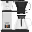 SimplyGoodCoffee Coffee Maker / Coffee Machine. 8 Cup Automatic Drip Pour Over Coffee Brewer. Easy To Use, Gold Cup Standard. Black/Stainless Steel