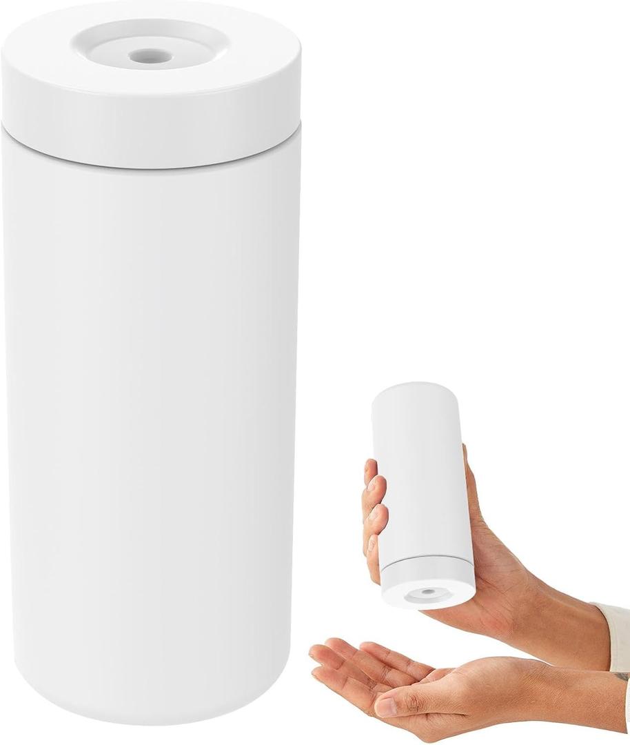Dish Soap Dish Dispenser, Silicone Squeeze Washing Up Liquid and Hand Soap Refillable Bottles, 240ml Refillable Dishwashing Liquid Dispensing(Color:White)
