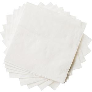 Crystalware, Beverage Paper Napkins, 1 Ply Cocktail Napkin, Bulk Package, White (1000-Napkins)