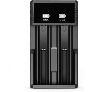 Universal 18650 Battery Charger,2 Bay Battery Charger for 3.7V Li-ion Rechargeable Battery 26650 18650 18500 18350 17670 16340 14500 14650