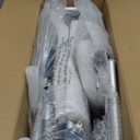 Sliding Shower Chair Tub Transfer Bench with Swivel Seat, Shower Bench for Elderly and Disabled, with Security Belt, 360 Rotation, Slides and Rotates, Adjustable,one Touch Slide Button, Dark Blue