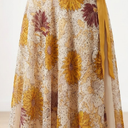 Floral Sheer Side Tie Skirt