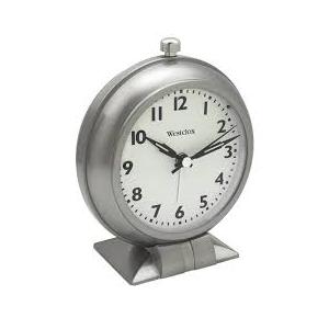 Westclox Classic Baby Ben Alarm Clock for Heavy Sleepers - Authentic 1964 Design, Loud High-Volume White Alarm Clock, Battery Operated, Metal Bezel (Small)