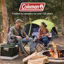 Coleman Portable Camping Chair with 4-Can Cooler, Cushioned Seat & Back with Side Pockets & Cup Holder, Carry Bag Included, Great for Camping, Tailgating, Firepits, Patio, & More, 24 Inches X 37.875 Inches X 8.125 Inches