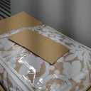 Stratford Park Floral Leaves Comforter Set, Khaki Queen Size Bedding, 7 Piece Jacquard Bedding Set, All Season, Matching Pillows, Shams, Bed Skirt