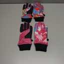 Honoson 2 Pairs Kids Snow Gloves Winter Waterproof Kids Ski Gloves Youth for Girls Boys Outdoor Toddler Snowboard Warm Clothe (4-8 Years, Bright Pattern)