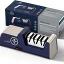 Electric Knife Sharpener for 15 to 20-Degree Knives 100% Diamond Abrasive Stropping Precision Guides for Straight&Serrated Edges&Ceramic Knife, Single&Double-bevel Knives, 3-Stage