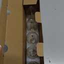 Ascher E12 LED Classic Candelabra Clear Light Bulb, 4W, Equivalent 40W, Warm White 2700K, Non-Dimmable, Filament Clear Glass, Pack of 5