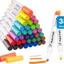 maxtek Dry Erase Markers Chisel Tip, Low Odor, 17 Count Vibrant Colors Whiteboard Markers
