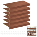 6 Pcs Wire Shelf Covers, 24"*16" Rack Covers for Wire Shelving,Upgraded Glossy,0.31-inch Thick (Not Wood) Moisture Durable Shelfs Liner Pantry Kitchen,Closet & Utility
