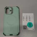 ESR for iPhone 16 Case with Stash Stand, Camera Control, 23FT Military-Grade Shock-Absorbing Drop Protection, Compatible with MagSafe Accessories, Magnetic Cyber Series, Light Green