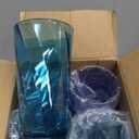 US Acrylic Optix Plastic Reusable Drinking Glasses (Set of 8) 20oz Water Cups in Coastal Colors | BPA-Free Tumblers, Made in USA | Top-Rack Dishwasher Safe