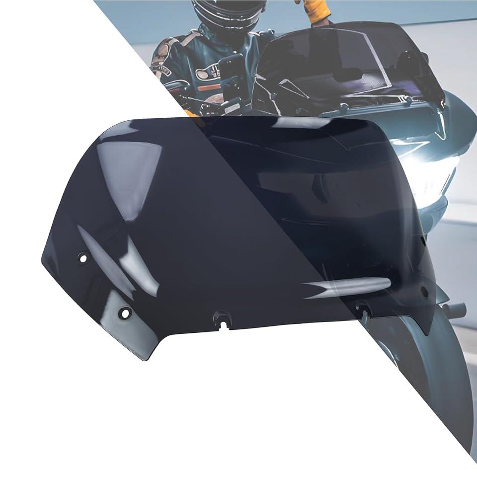 HDBUBALUS Road Glide Windshield 10" Wave Fairing Windscreen Cover for Harley FLTRX 2024-2025 FLTRXSE 2023-2025 FLTRXSTSE 2024-2025 (Black)