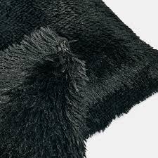 Black fluffy cover