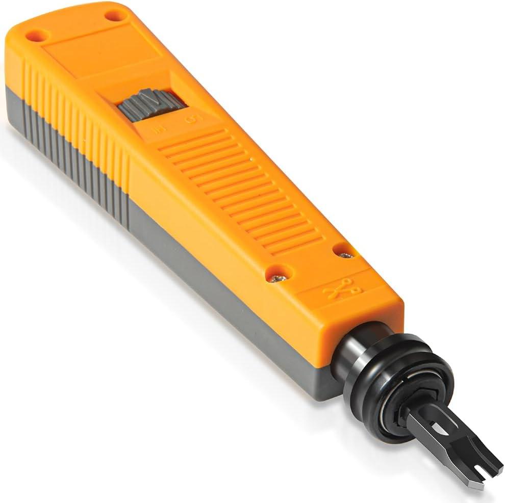 110 Punch Down Tool, Smooth-Cutting, Durable, Easy-to-Use Keystone Punch Down Tool, Ethernet Tool for Cat5/Cat6/Rj45 and other Terminations, Engineers Trust It, DIY Enthusiasts Rely on it
