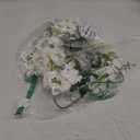 7PCS Artificial Freesia Flowers, Faux Freesia Bouquet for Home Decor, Wedding, Party Floral Arrangements (White)