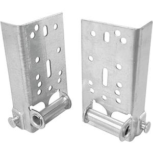 2 Pack Garage Door Bottom Lifting Brackets Without Fasteners and 7/16-Inch Stem, Residential Bottom Roller Brackets for Garage Door Fixture