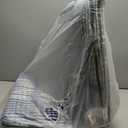 Arden Outdoor Dining Chair Cushion, 20 in x 20 in, Weather-Proof, Rain-Proof, Fade Resistant Patio Cushion for Patio, Dining, or Rocking Chairs 20 x 20, Blue Shibori Stripe