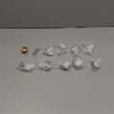 Amerdeco 10 Pack Champagne Bronze Cabinet Knobs Single Hole Cabinet Pulls Round Kitchen Cabinet Knobs Drawer Knobs Dresser Knobs and Pulls for Bathroom Cabinets ZH0051