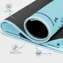 Turquoise Mahjong Mat with Lotus & Butterfly Artwork - 32.4x32.4 Inch Hand-Painted Style Rubber Mat, Zen Decor Waterproof Surface, Anti-Slip Foldable Design for Asian-Themed Game Nights, 32.4 inches x 32.4 inches x 0.11 inches