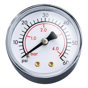 ECX27091 Pool Filter Pressure Gauge Replacement for Hayward Filter, Back Mount Dial Water Pressure Gauge