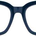 Madison Avenue Blue Light Blocking Glasses for Women Oversized Fashion Blue Light Blocker Anti Eyestrain & UV Protection Computer Eyeglasses (Ink Blue)