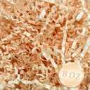 1/2LB Champagne Crinkle Cut Paper Shred Filler Great for Gift Wrapping, Champagne Basket Fillers, Birthday, Gift Wrapping, Anniversary, Halloween Thanksgiving Christmas Party Decor Filling Supplies (8 OZ)