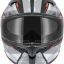 CUTEY Full Face Motorcycle Helmet - DOT Certified, Lightweight, Dual Visor, Ventilated - for Adults Men & Women, Small