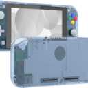 eXtremeRate Glacier Blue DIY Replacement Shell for Nintendo Switch Lite, NSL Handheld Controller Housing w/Screen Protector, Custom Case Cover for Nintendo Switch Lite