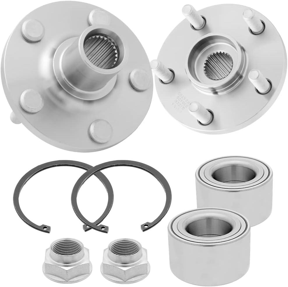 [2-Pack] BR930598K - Front Wheel Hub Bearing Assembly Compatible with 2000-2005 Toyota Celica, 2003-2019 Toyota Corolla, 2003-2013 Toyota Matrix, 2003-2008 Pontiac Vibe