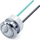 Dual Flushing Toilet Push Button Spare Parts,Top Toilet Button Replacement Compatible with Geberit & Kohler Part, Satin Chrome Toilet Parts with 1.5inch(38mm) Hole in the Toilet Tank Lid